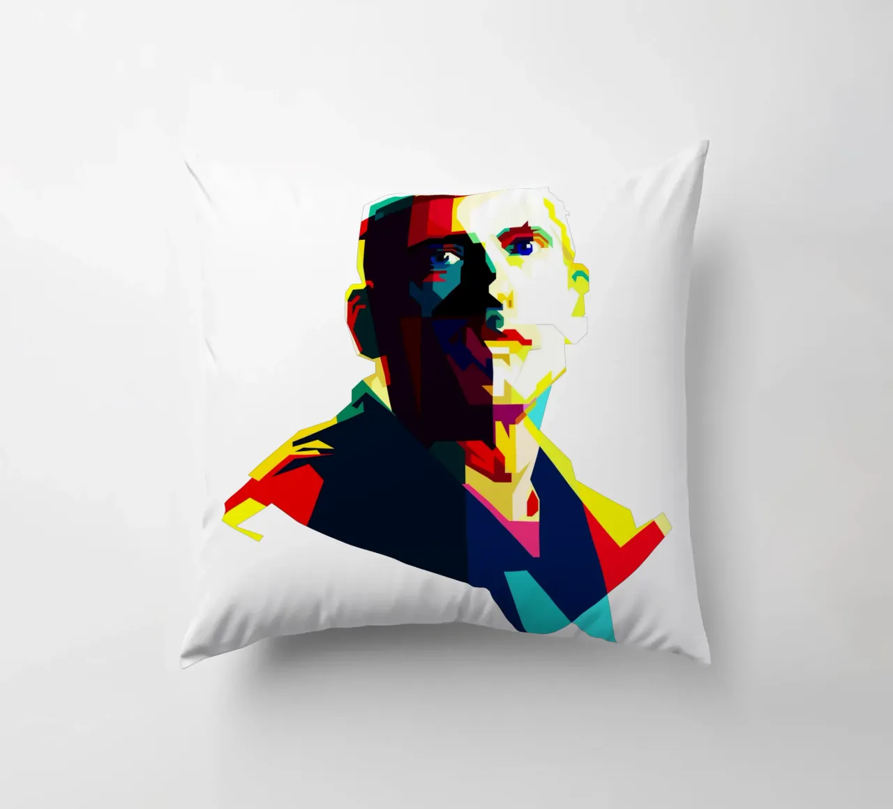 Eminem Rapper Most Wanted WPAP Trending Now decorative cushion by Artkreator