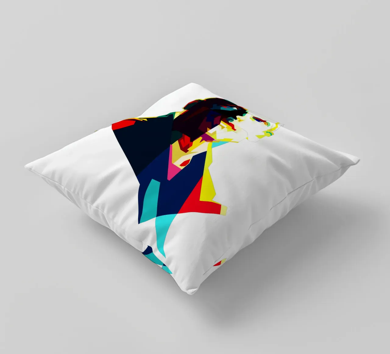 Eminem Rapper Most Wanted WPAP Trending Now decorative cushion by Artkreator