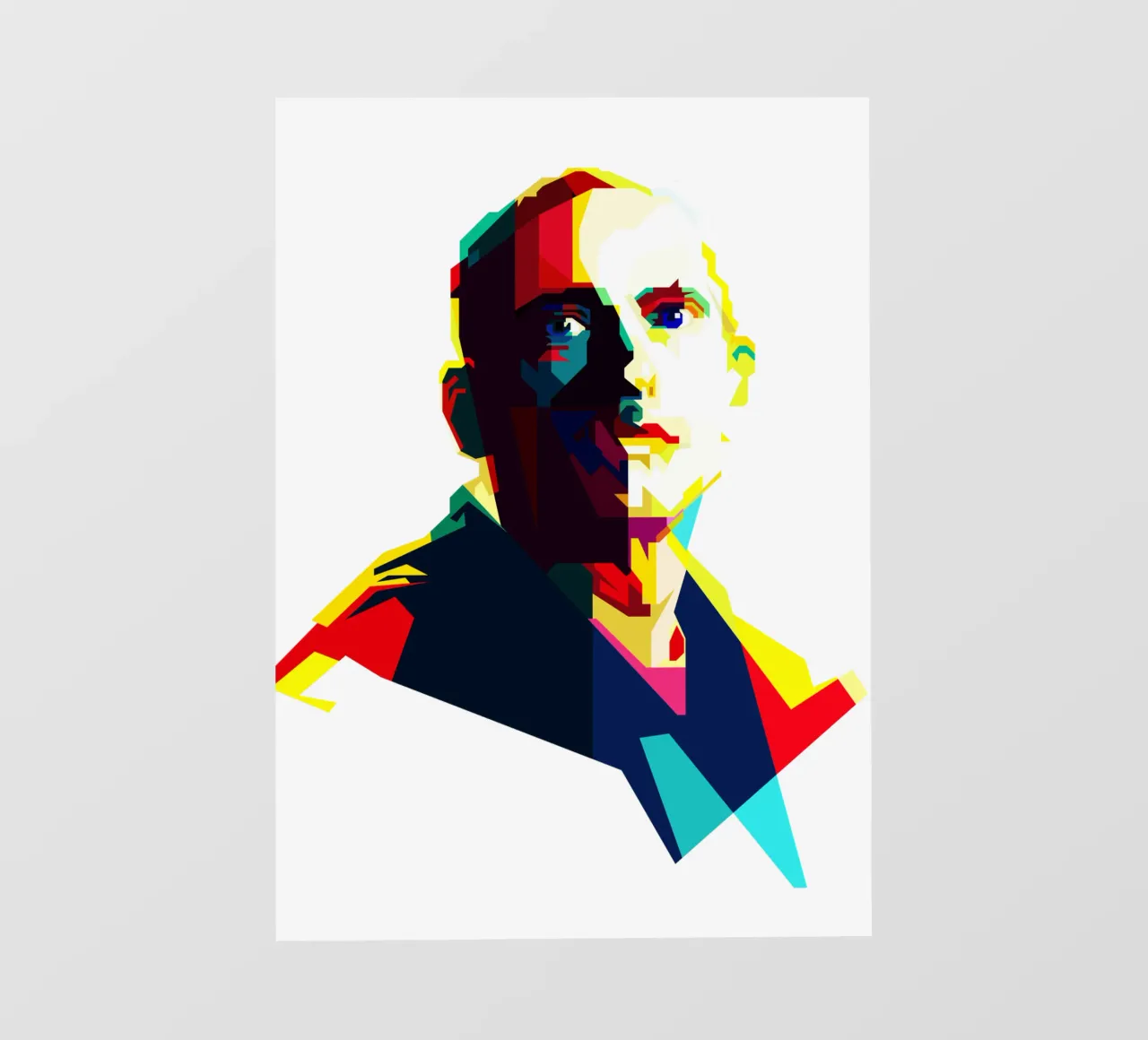 Eminem Rapper più ricercato WPAP Trending Now pellicola backlit da Artkreator