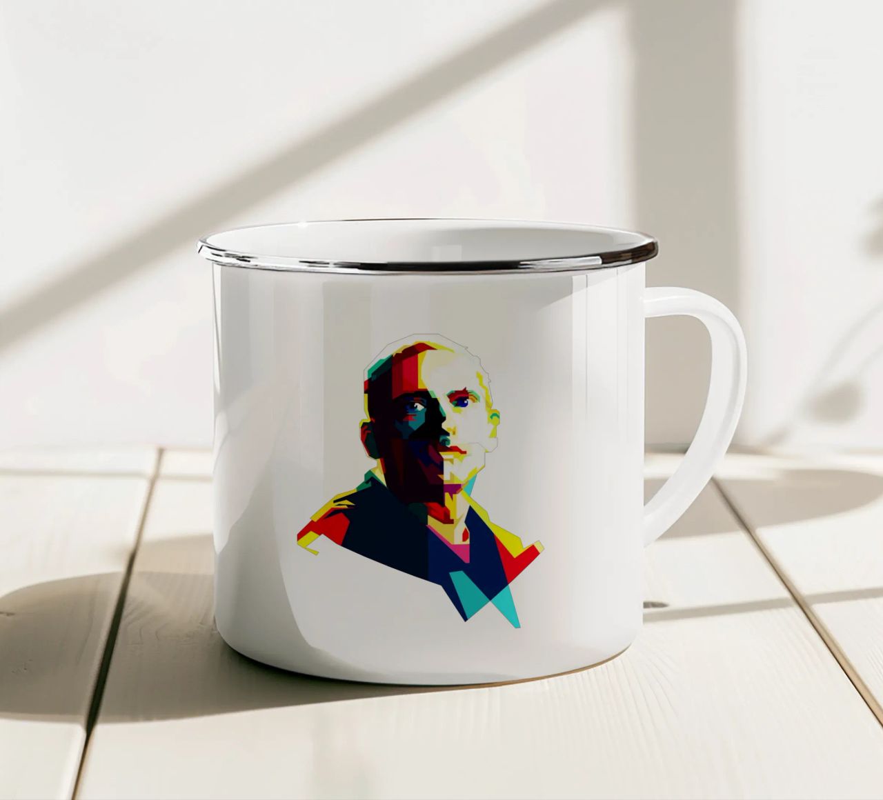 Eminem Rapper più ricercato WPAP Trending Now tazza in smalto da Artkreator
