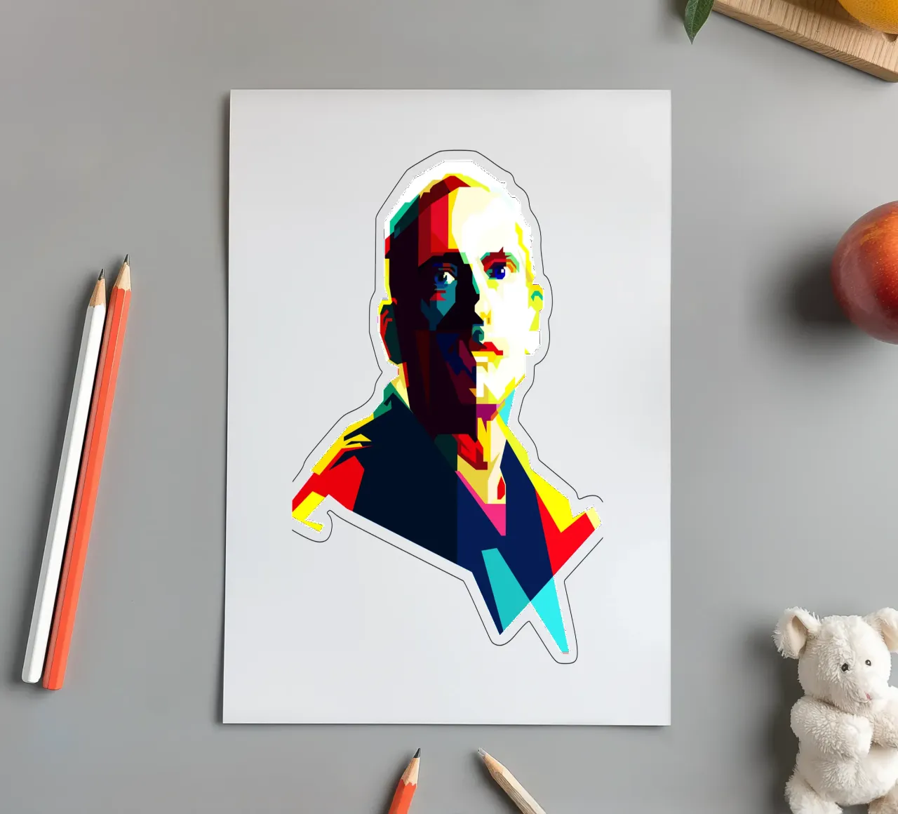 Eminem Rapper Most Wanted WPAP Trending Now sticker sheet by Artkreator