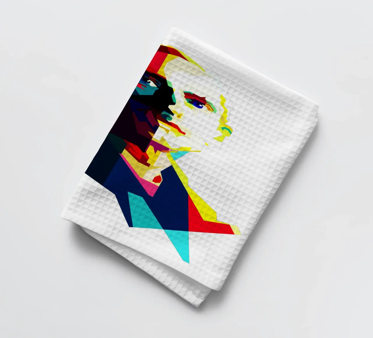 Eminem Rapper Most Wanted WPAP Trending Now tea towel by Artkreator