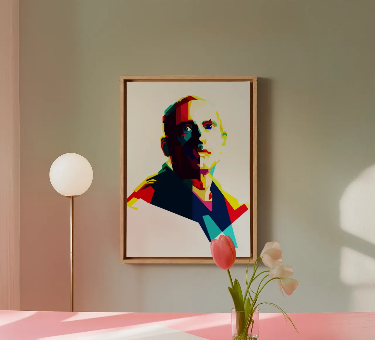 Eminem Rapper più ricercato WPAP Trending Now tela con Cornice a cassetta da Artkreator
