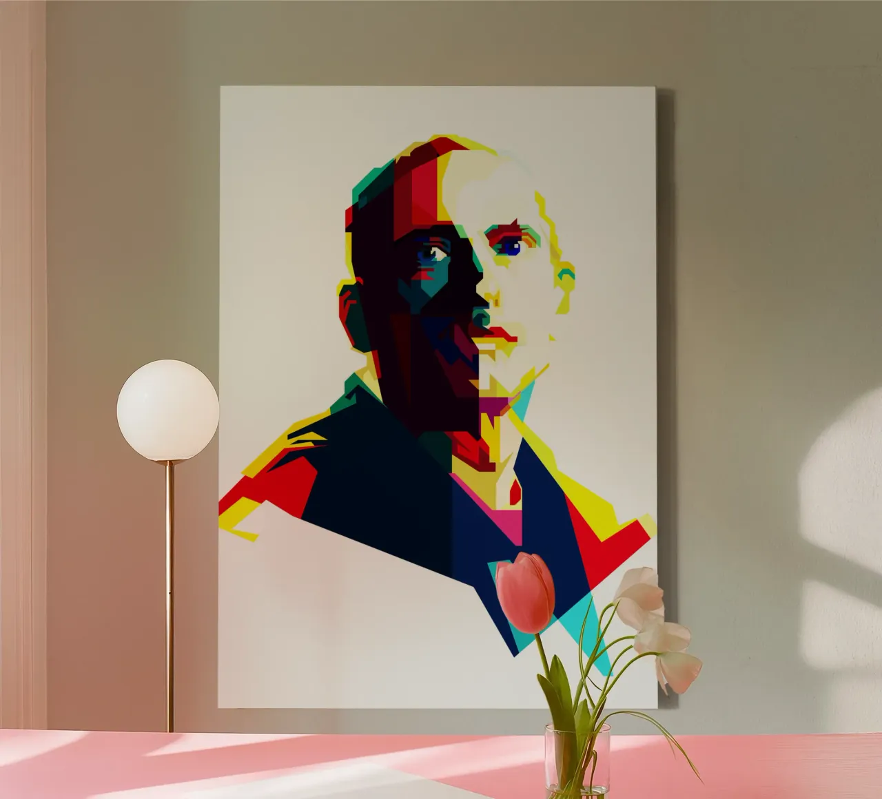 Eminem Rapper più ricercato WPAP Trending Now tela con Cornice a cassetta da Artkreator