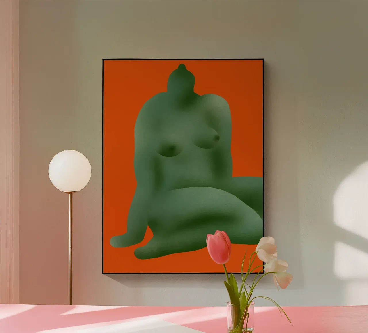 Nudo seduto set 1 plexiglass da Little Dean