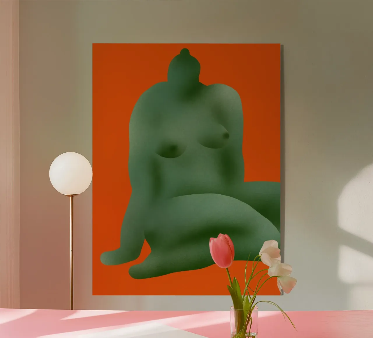 Nudo seduto set 1 plexiglass da Little Dean