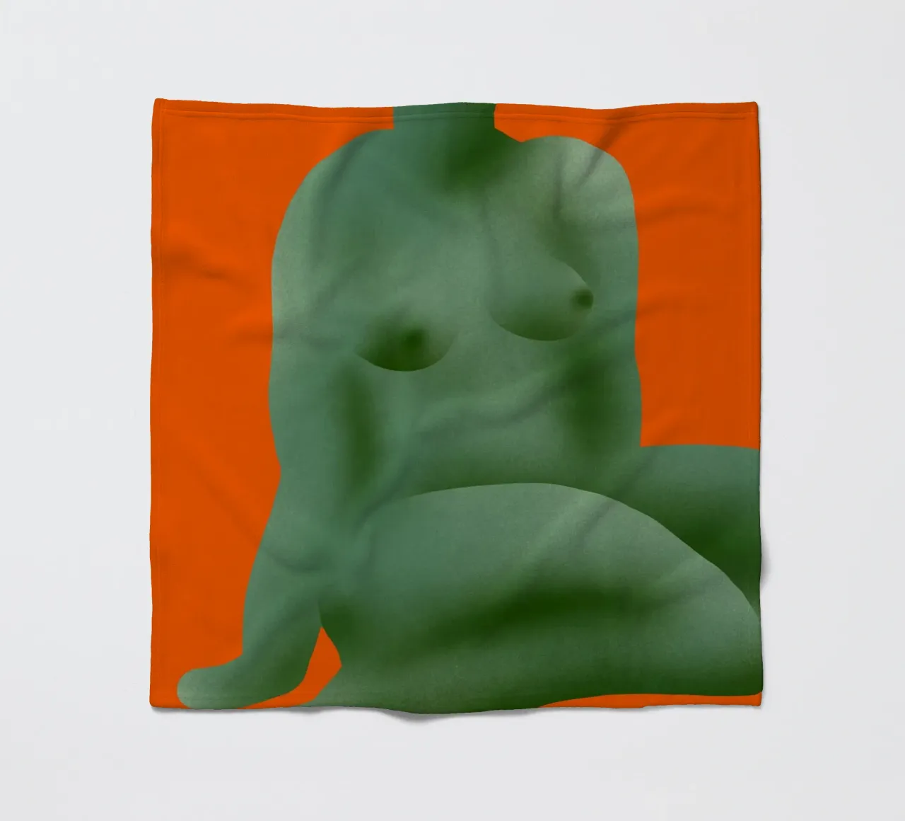 Nudo seduto set 1 coperta in pile da Little Dean