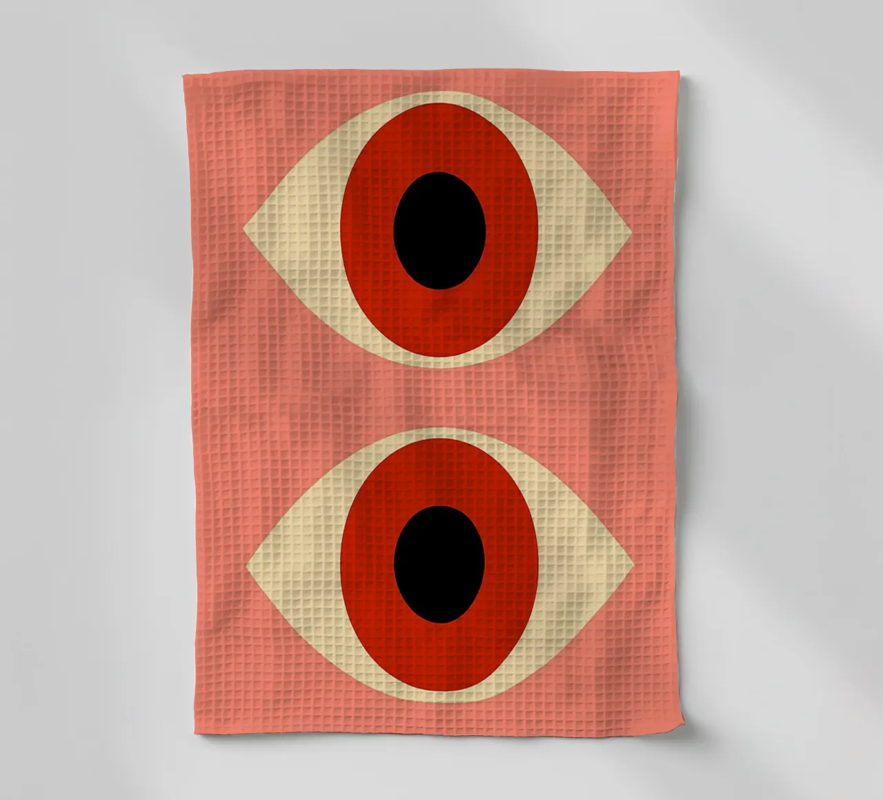 Deux yeux Art abstrait torchon de Bulaxtims