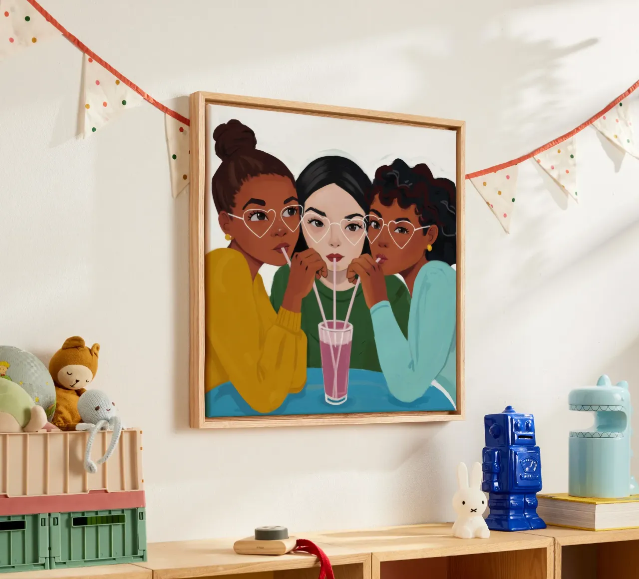 Gedeeld zusterschapselixer canvas met Baklijst van Aether Brush