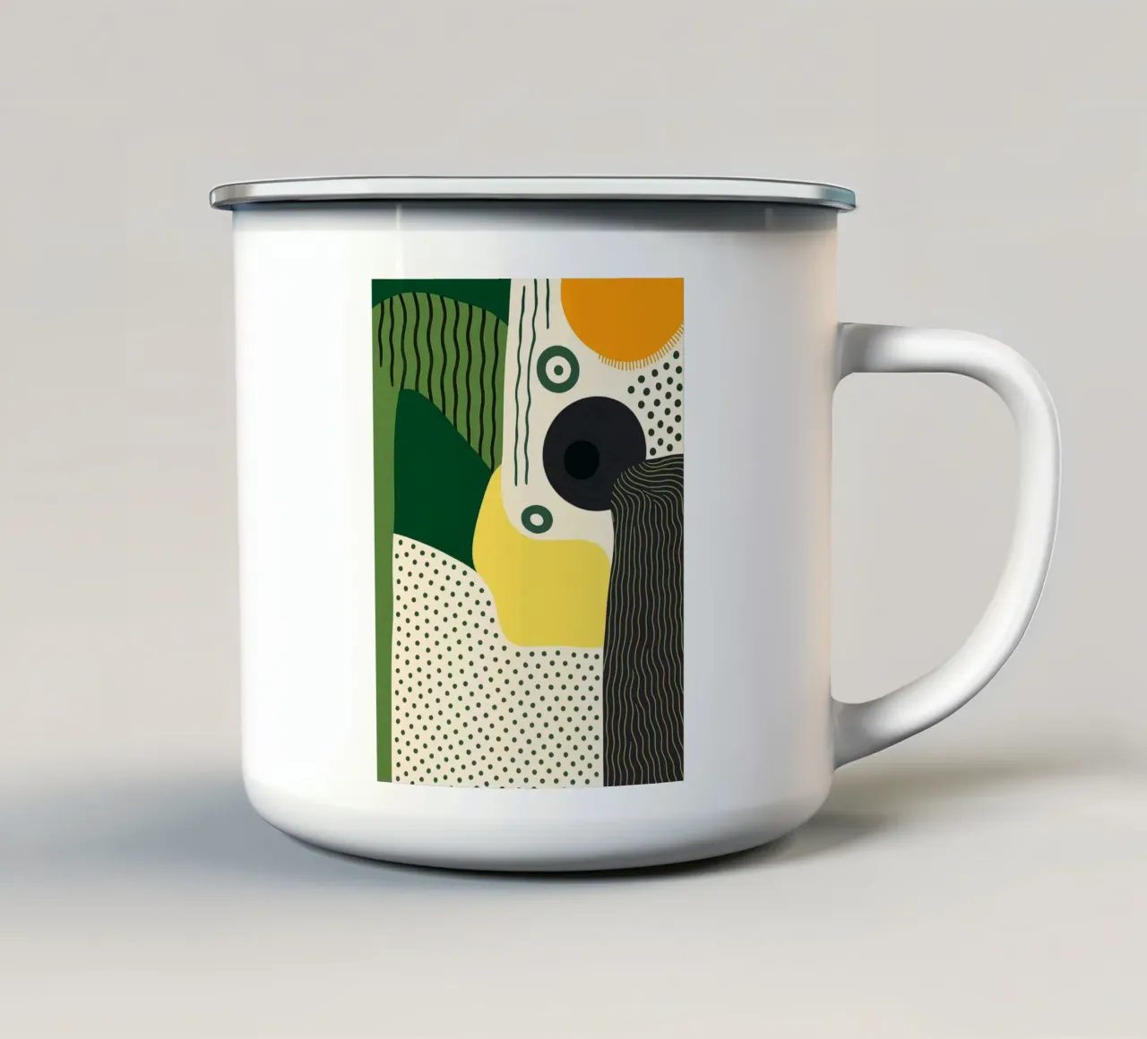 Muur Moderne Abstracte Kunst emaille mok van Bulaxtims