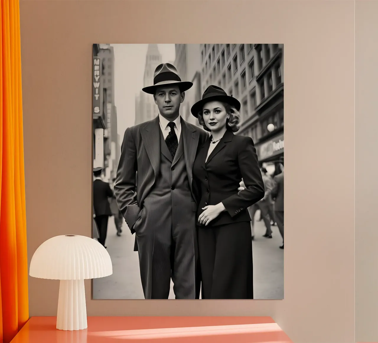 1946 nyc poster con telaio in alluminio da Anita's Dream