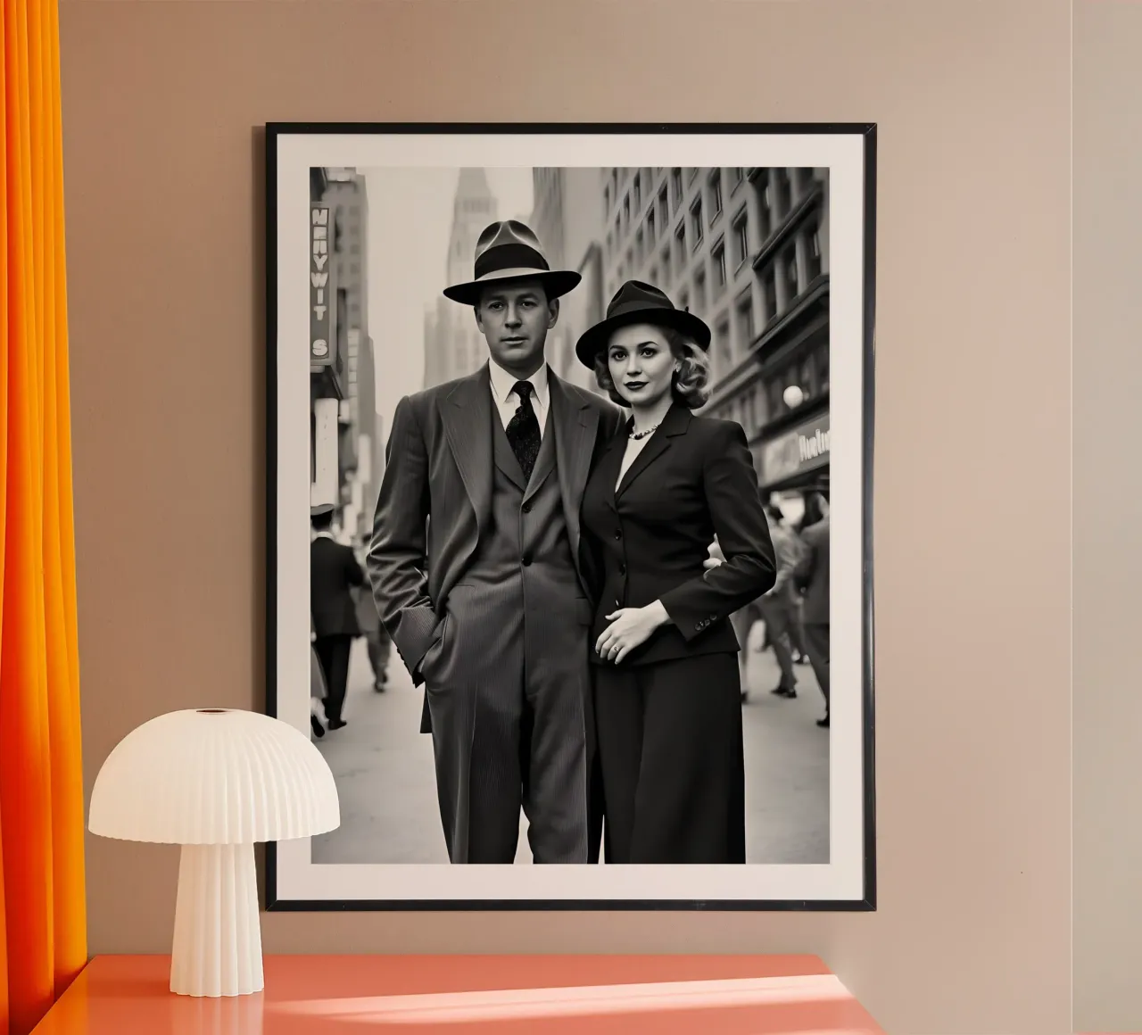 1946 nyc poster con telaio in alluminio da Anita's Dream