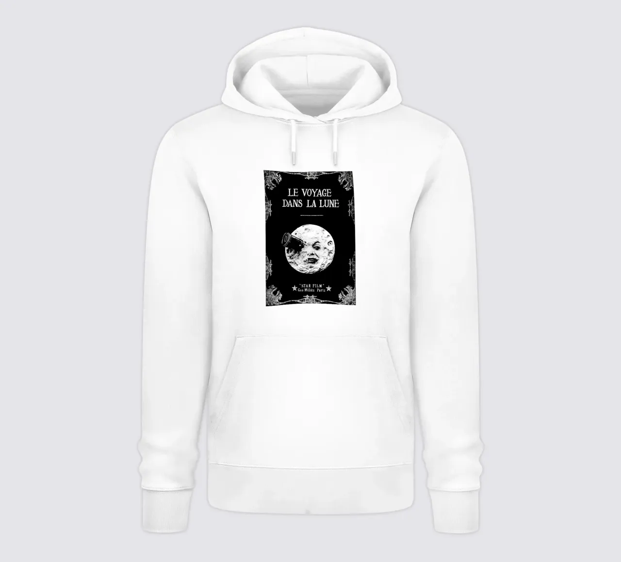 Le Voyage dans la Lune (A Trip to the Moon) felpa con cappuccio da Attaboy Dsgn