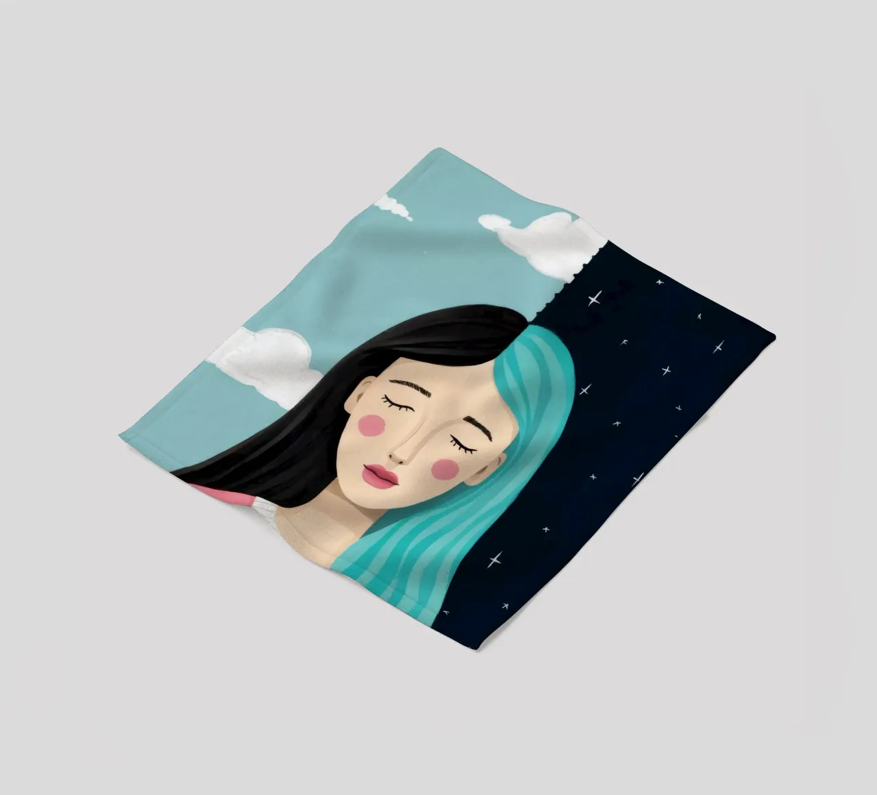 Sogno ad occhi aperti di mezzanotte coperta in pile da Aether Brush