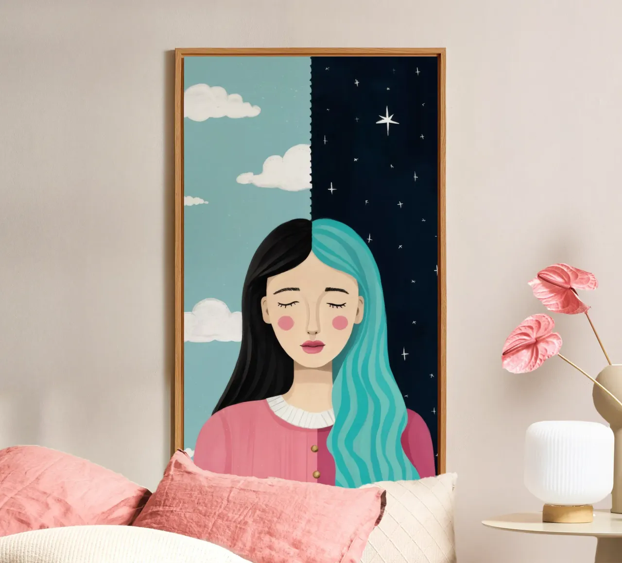 Sogno ad occhi aperti di mezzanotte alluminio dibond da Aether Brush