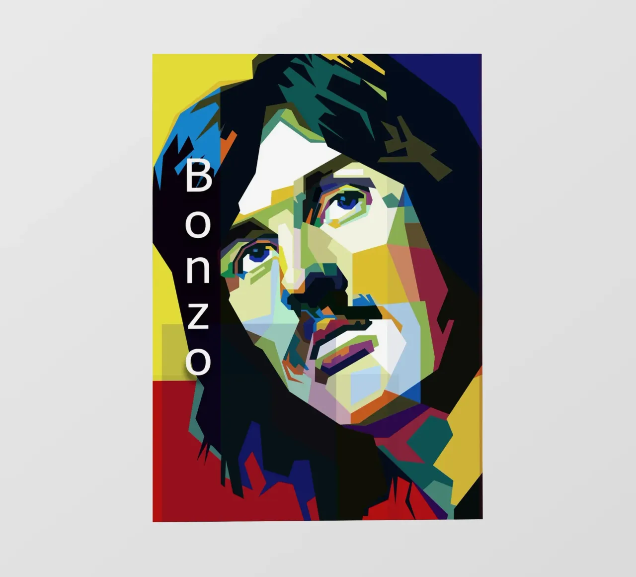 John Bonham Led Zeppelin Rock Blues WPAP Trending Now telo in pvc da Artkreator