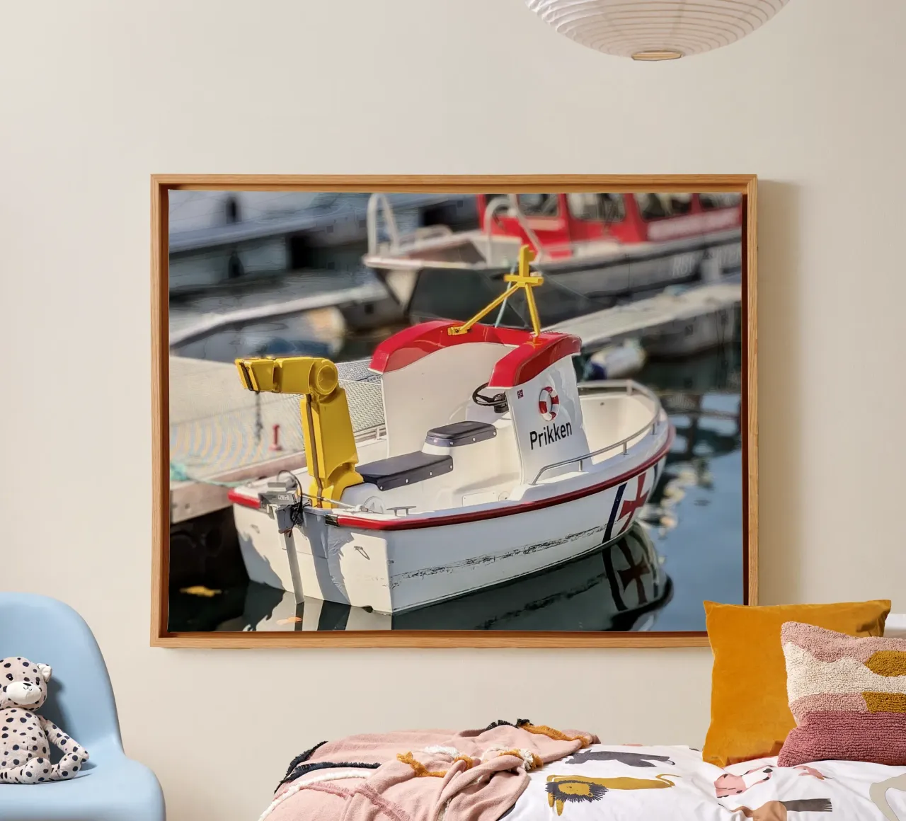 Hammerfest, Norway, motif 1 canvas with Floater frame by ZAMART - Fotografie