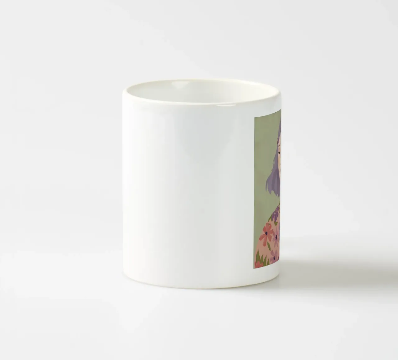 Sussurro di fiori di lavanda tazza in ceramica da Aether Brush