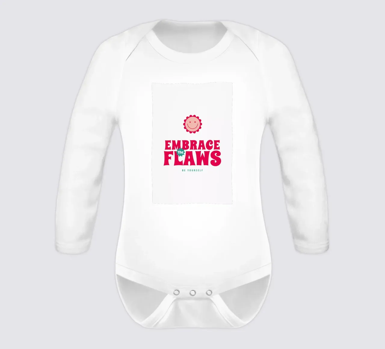 Embrace Flaws Langarm Babybody von Studio One