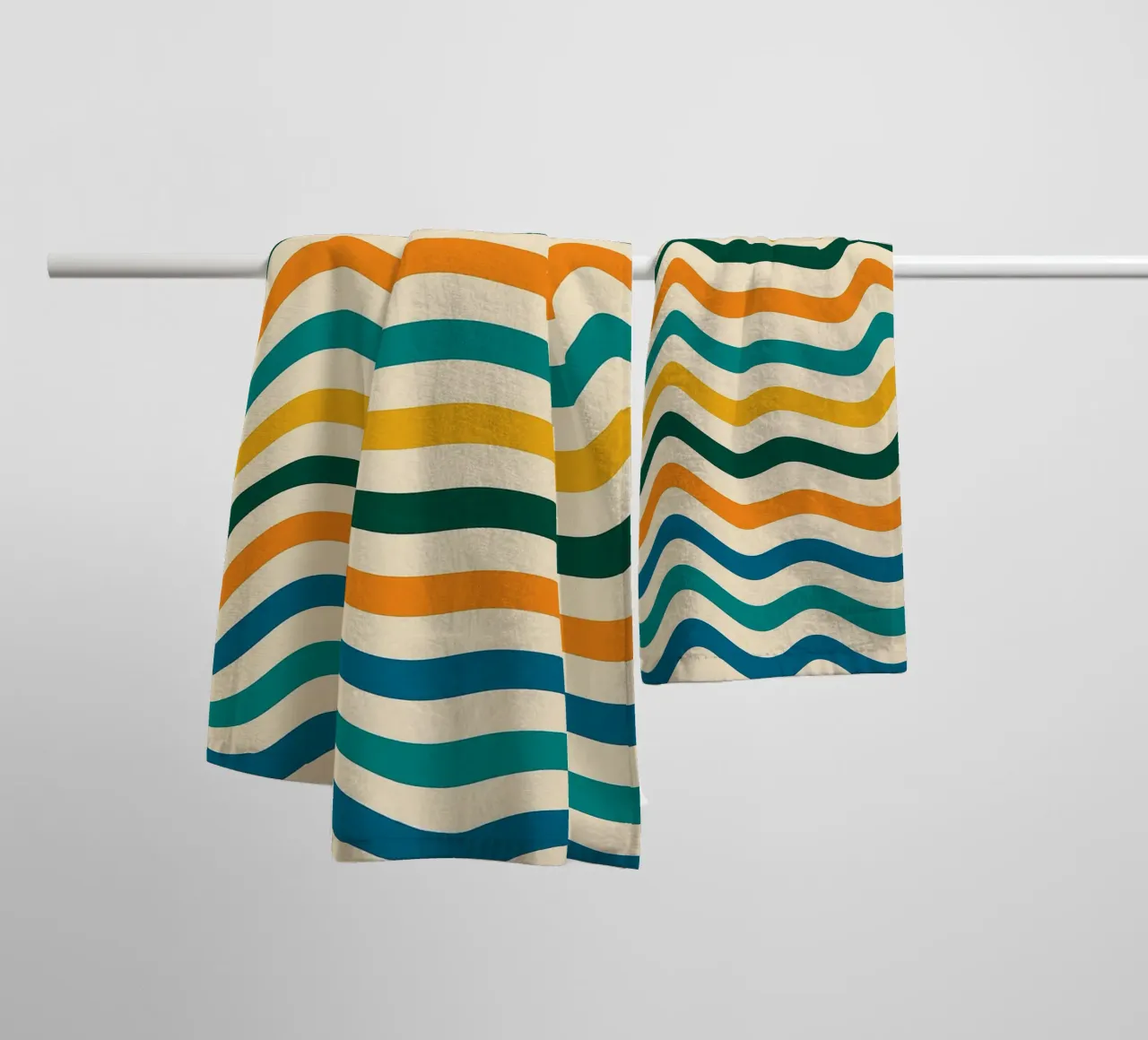 Wive Line Modern Abstract Design towel by Bulaxtims