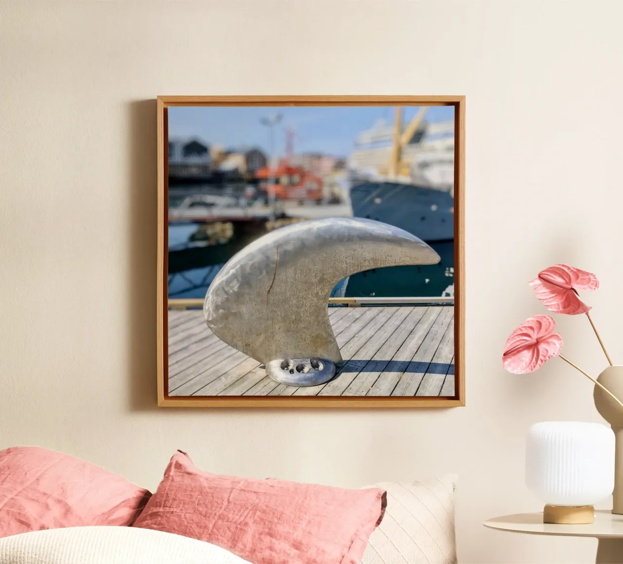 Hammerfest, Norway, motif 2 canvas with Floater frame by ZAMART - Fotografie