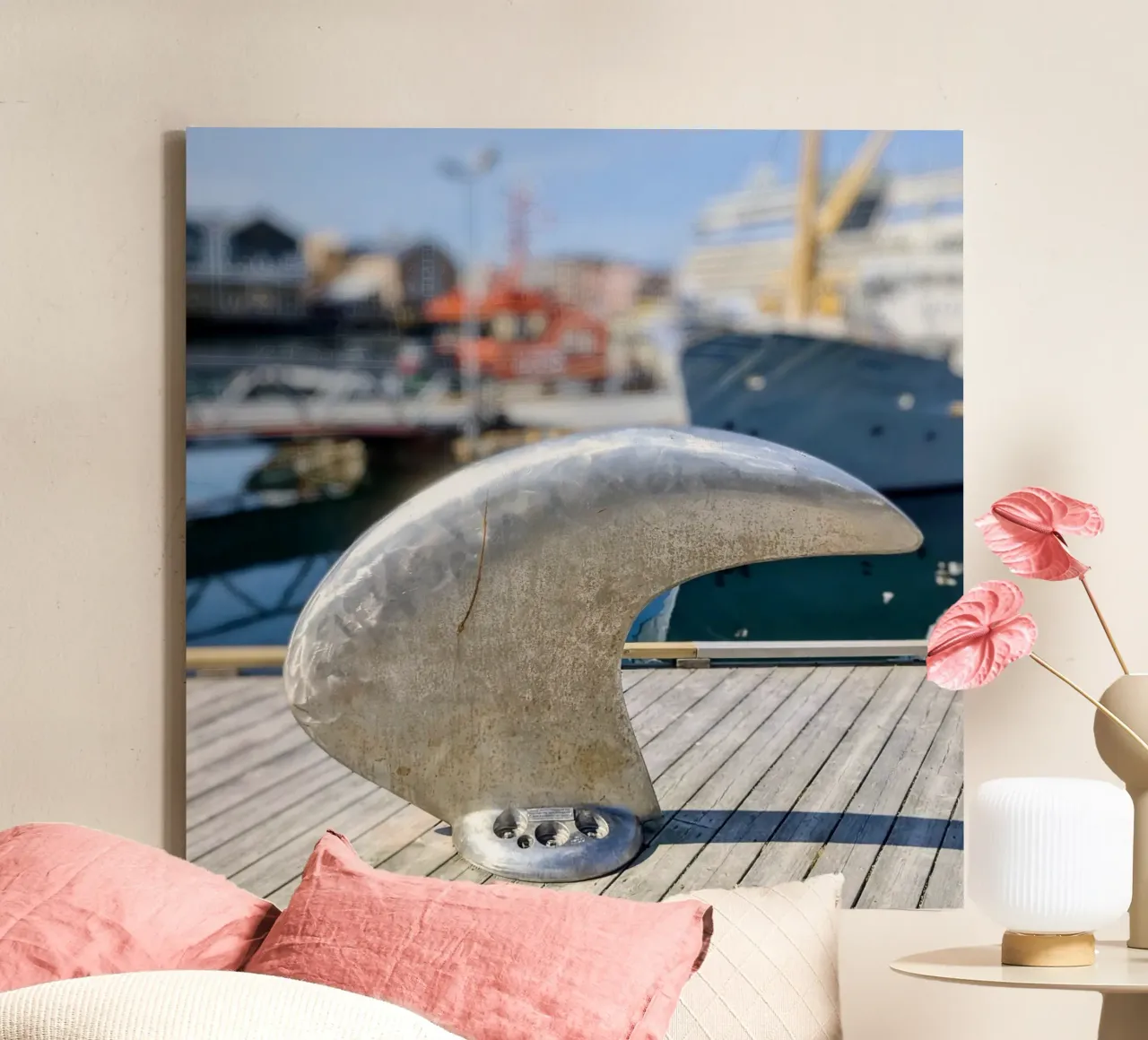 Hammerfest, Norway, motif 2 canvas with Floater frame by ZAMART - Fotografie