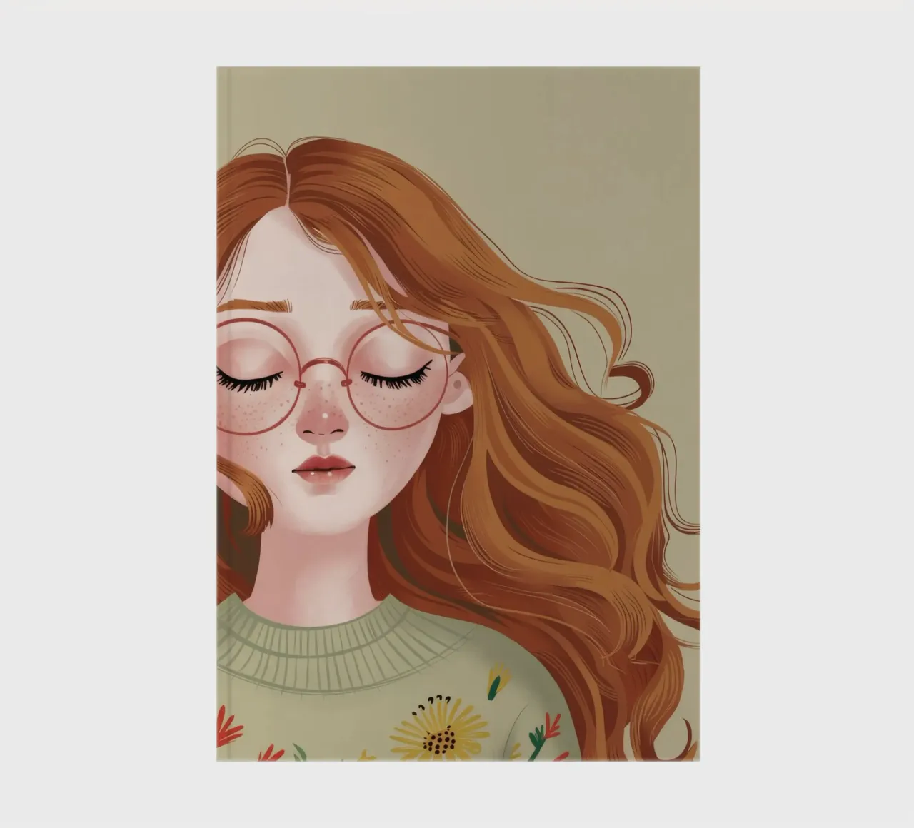 Serene Meadow Reverie notebook by Aether Brush