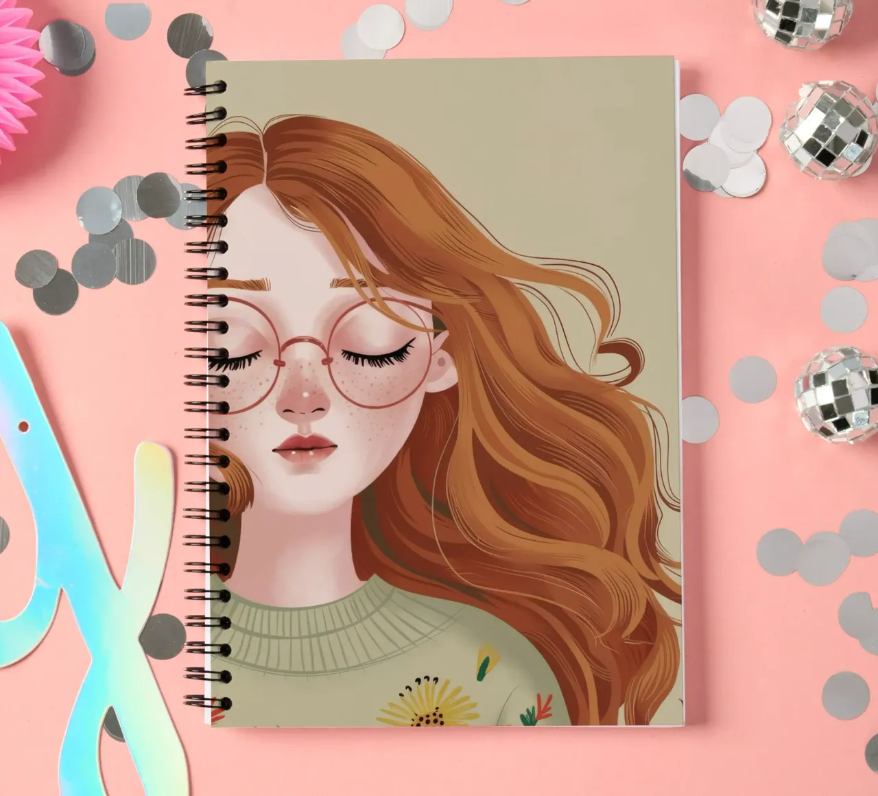 Serene Meadow Reverie spiral notebook by Aether Brush