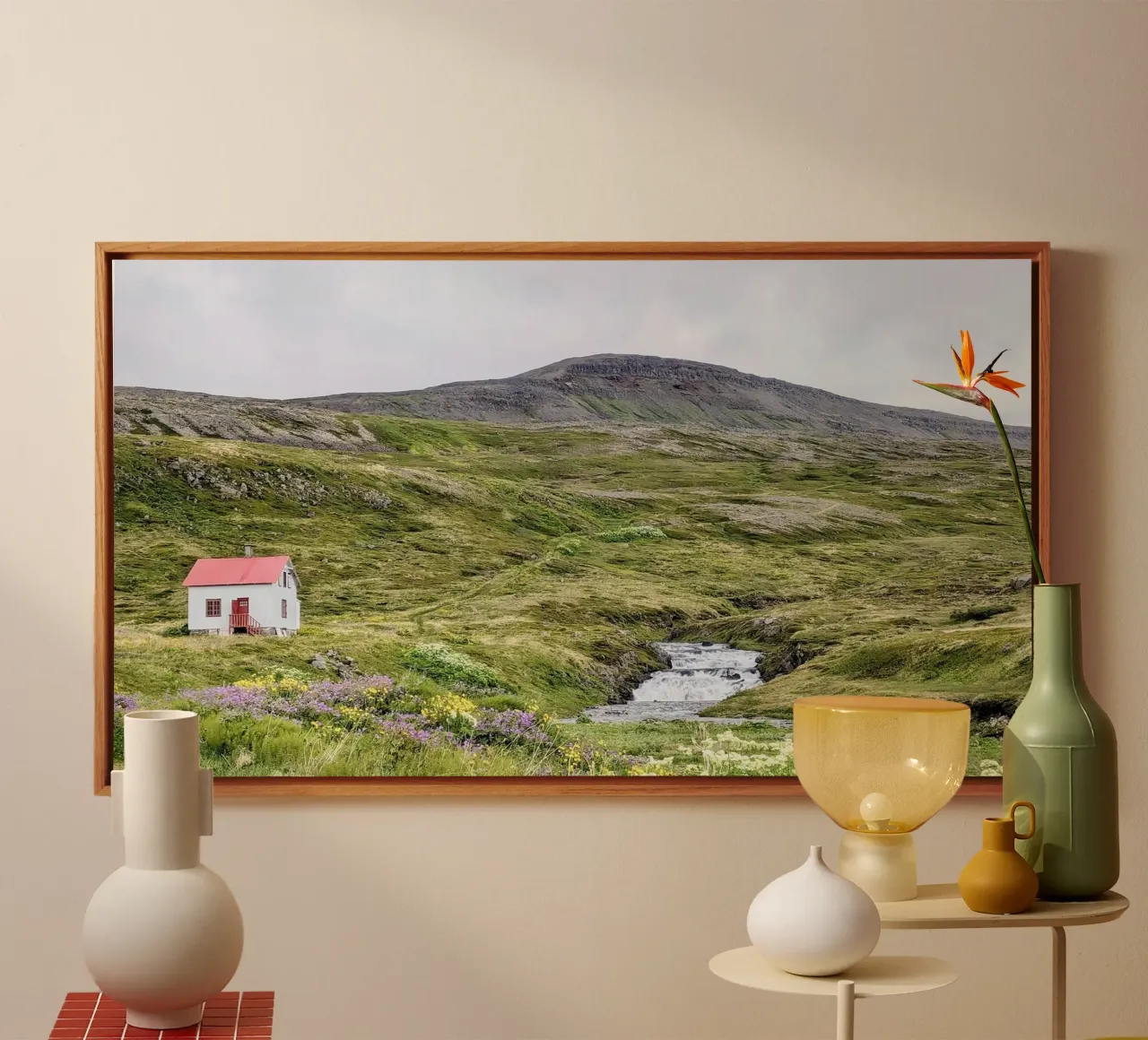 Hornstrandir, Iceland, motif 1 canvas with Floater frame by ZAMART - Fotografie