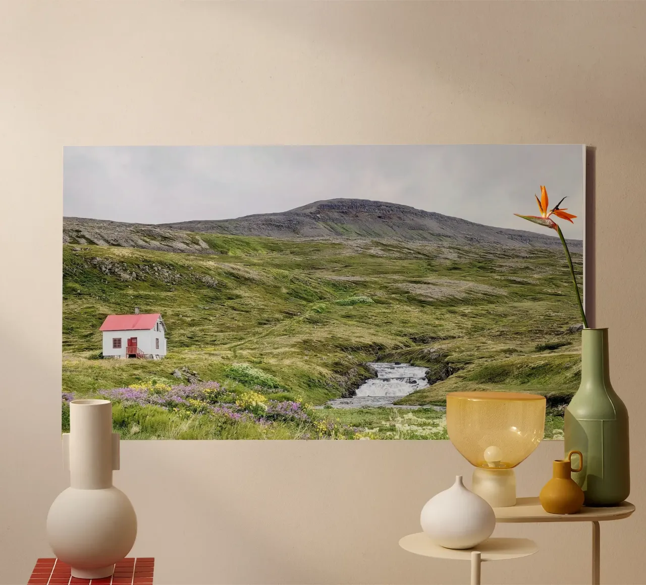 Hornstrandir, Iceland, motif 1 canvas with Floater frame by ZAMART - Fotografie