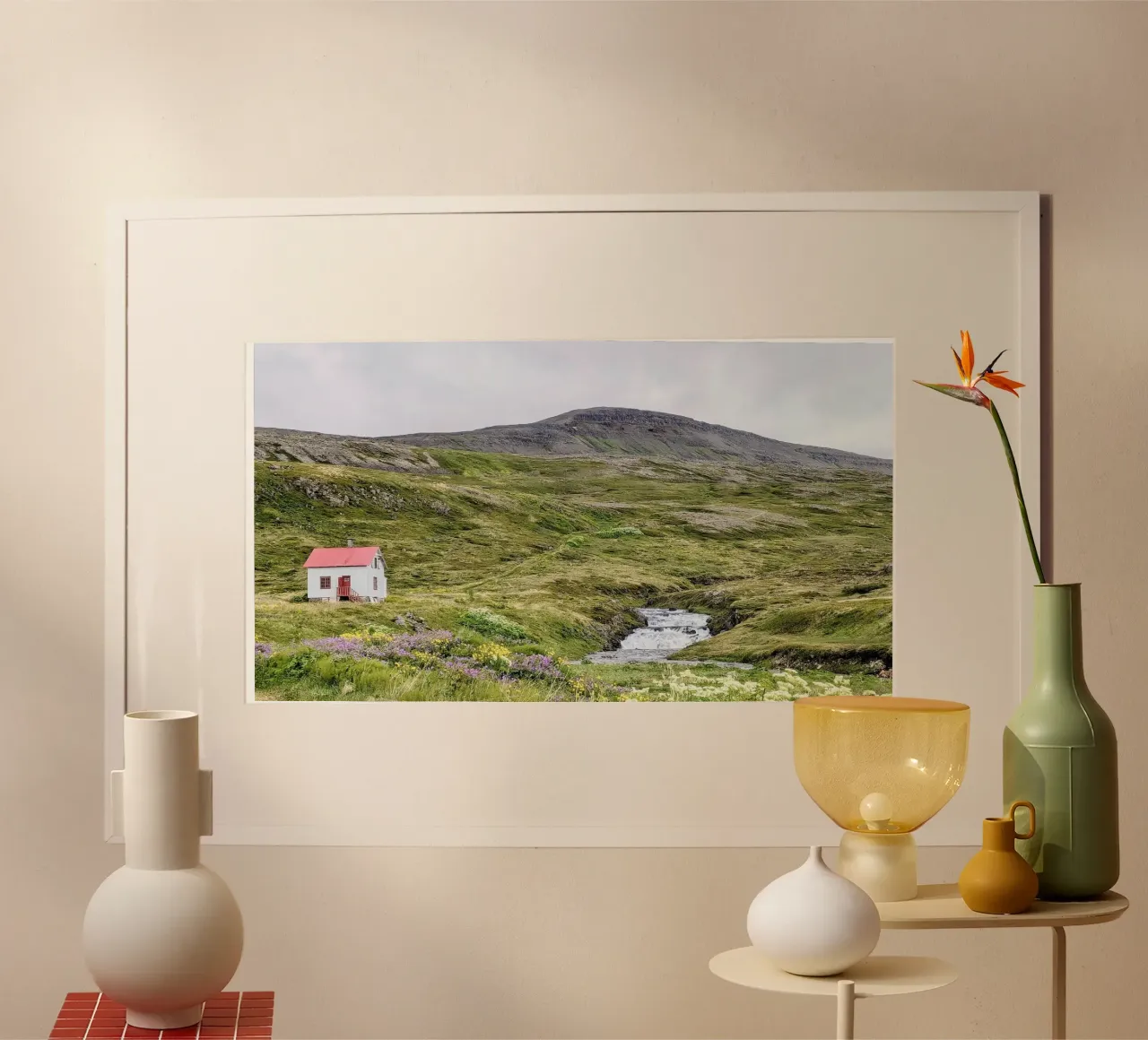 Hornstrandir, Islanda, motivo 1 poster con telaio in legno da ZAMART - Fotografie