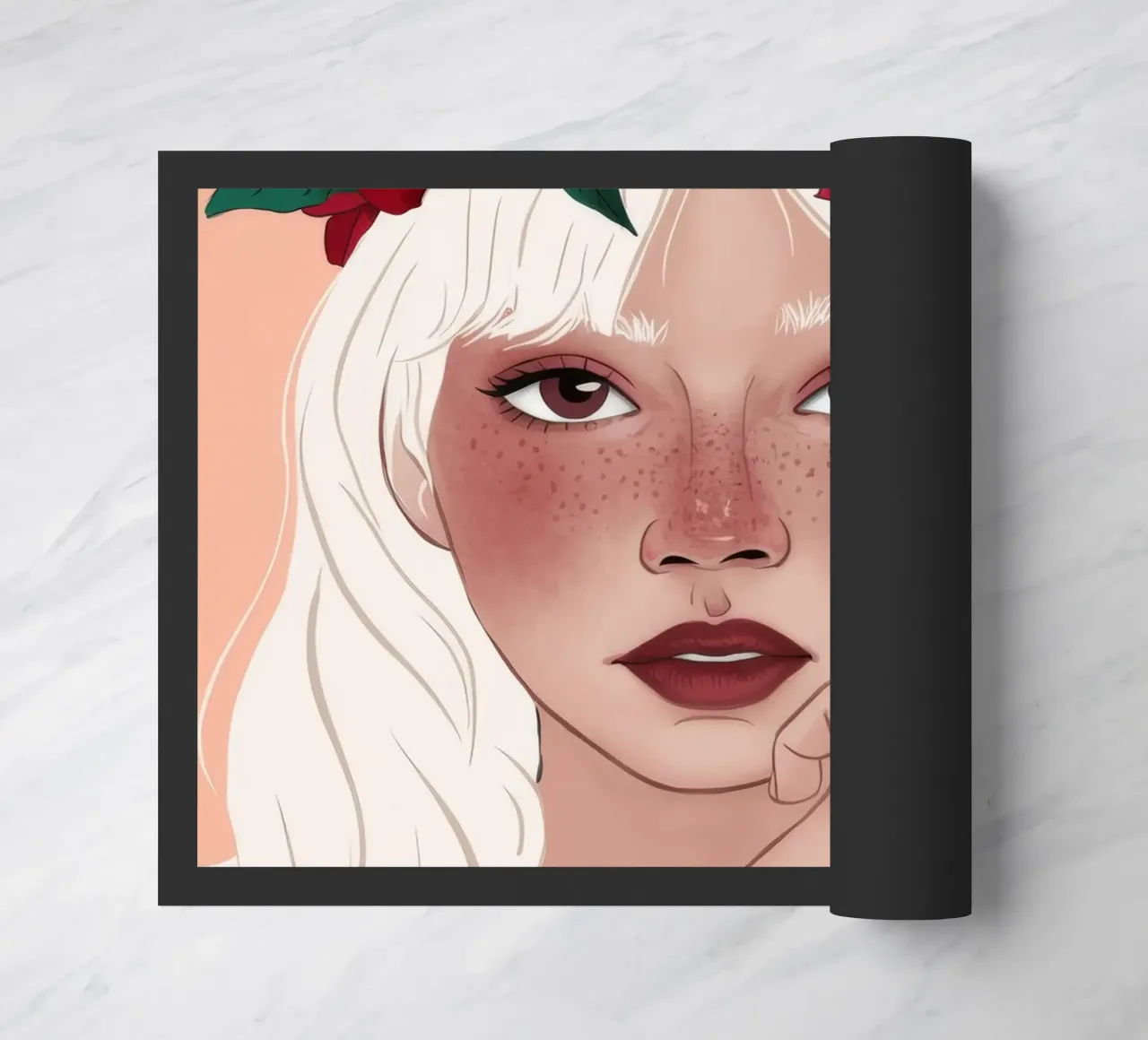 Reverie della rosa cremisi zerbino da Aether Brush