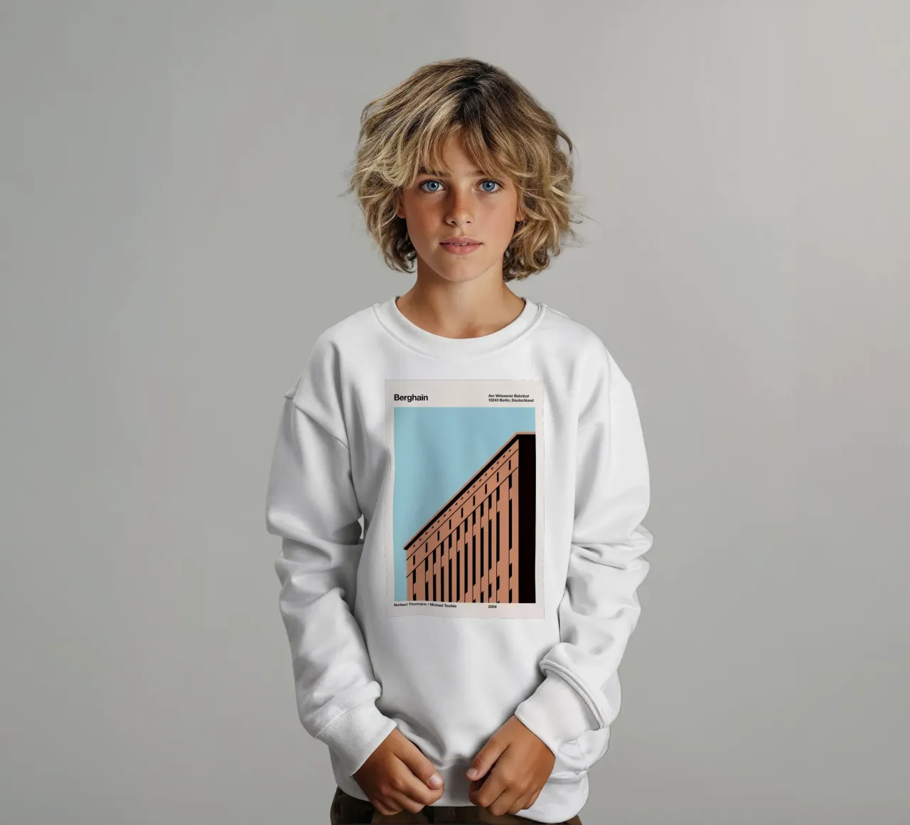 Berghain Day kids sweatshirt by Florent Bodart