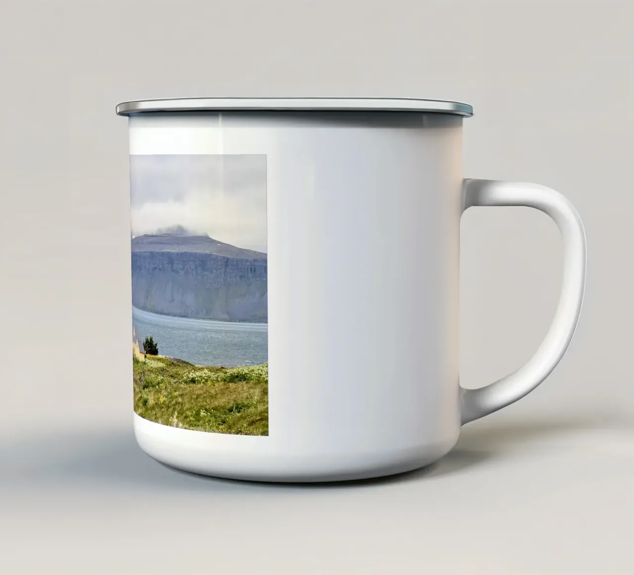 Hornstrandir, Islanda, motivo 2 tazza in smalto da ZAMART - Fotografie