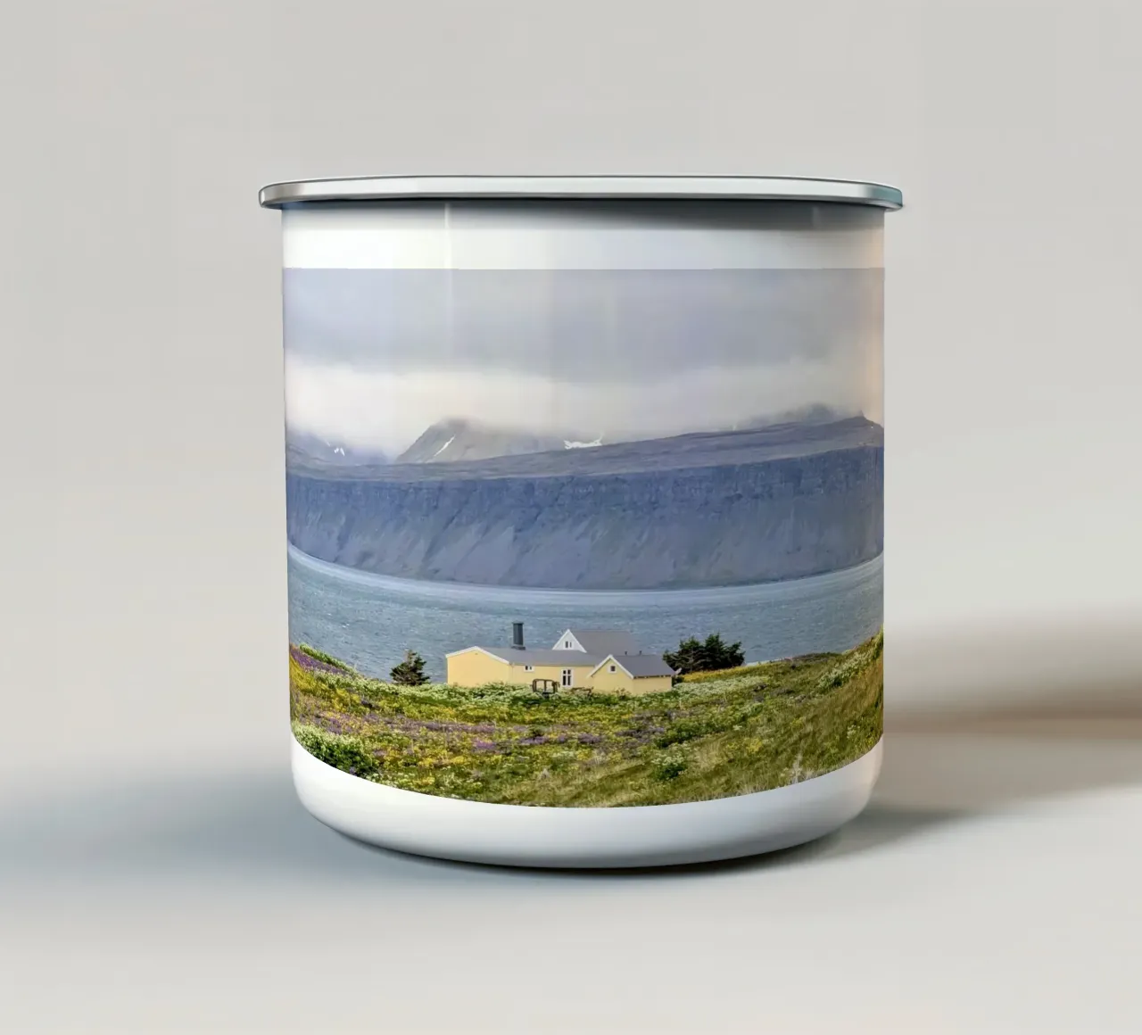 Hornstrandir, Islanda, motivo 2 tazza in smalto da ZAMART - Fotografie