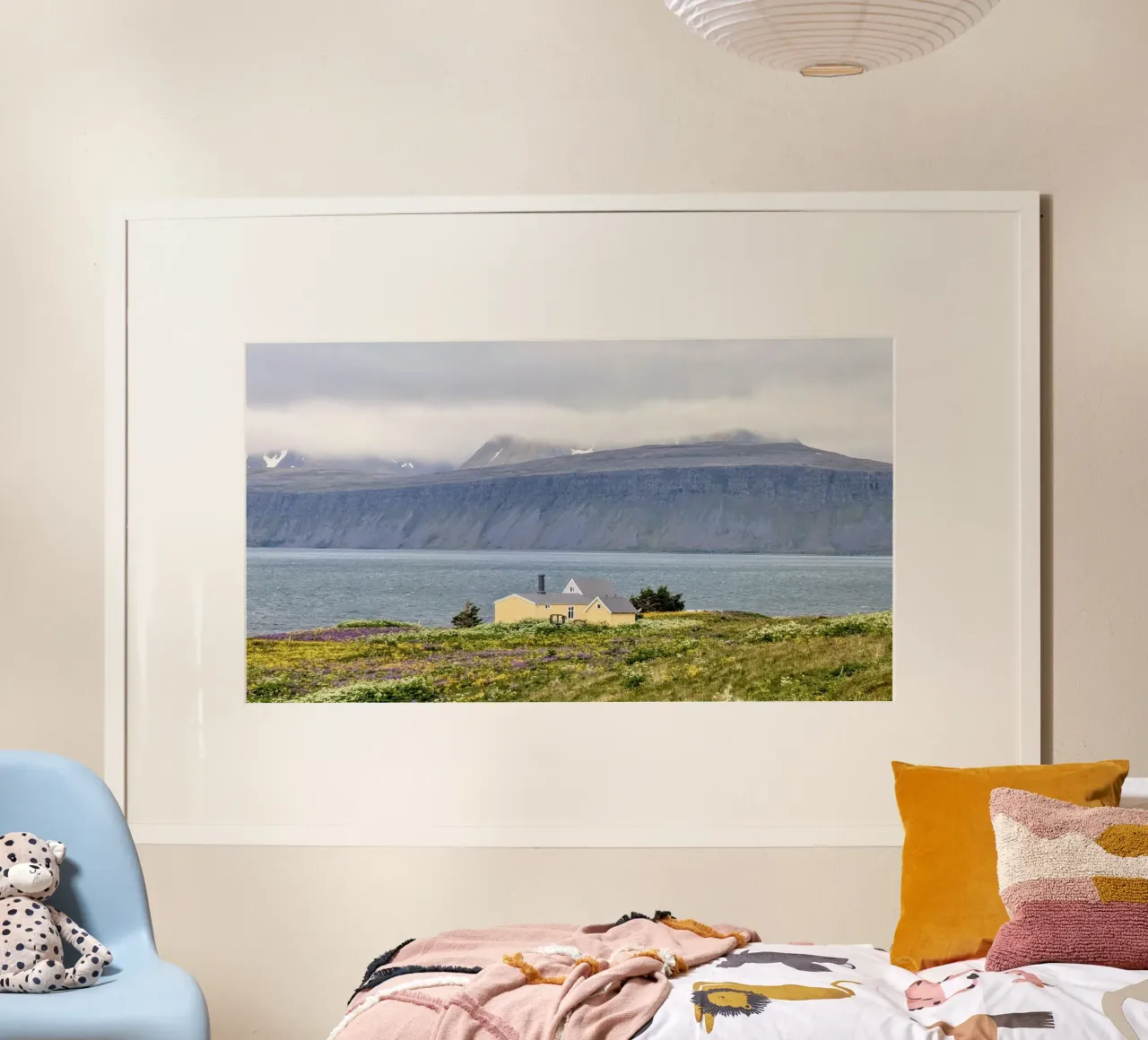 Hornstrandir, Islanda, motivo 2 poster con telaio in legno da ZAMART - Fotografie