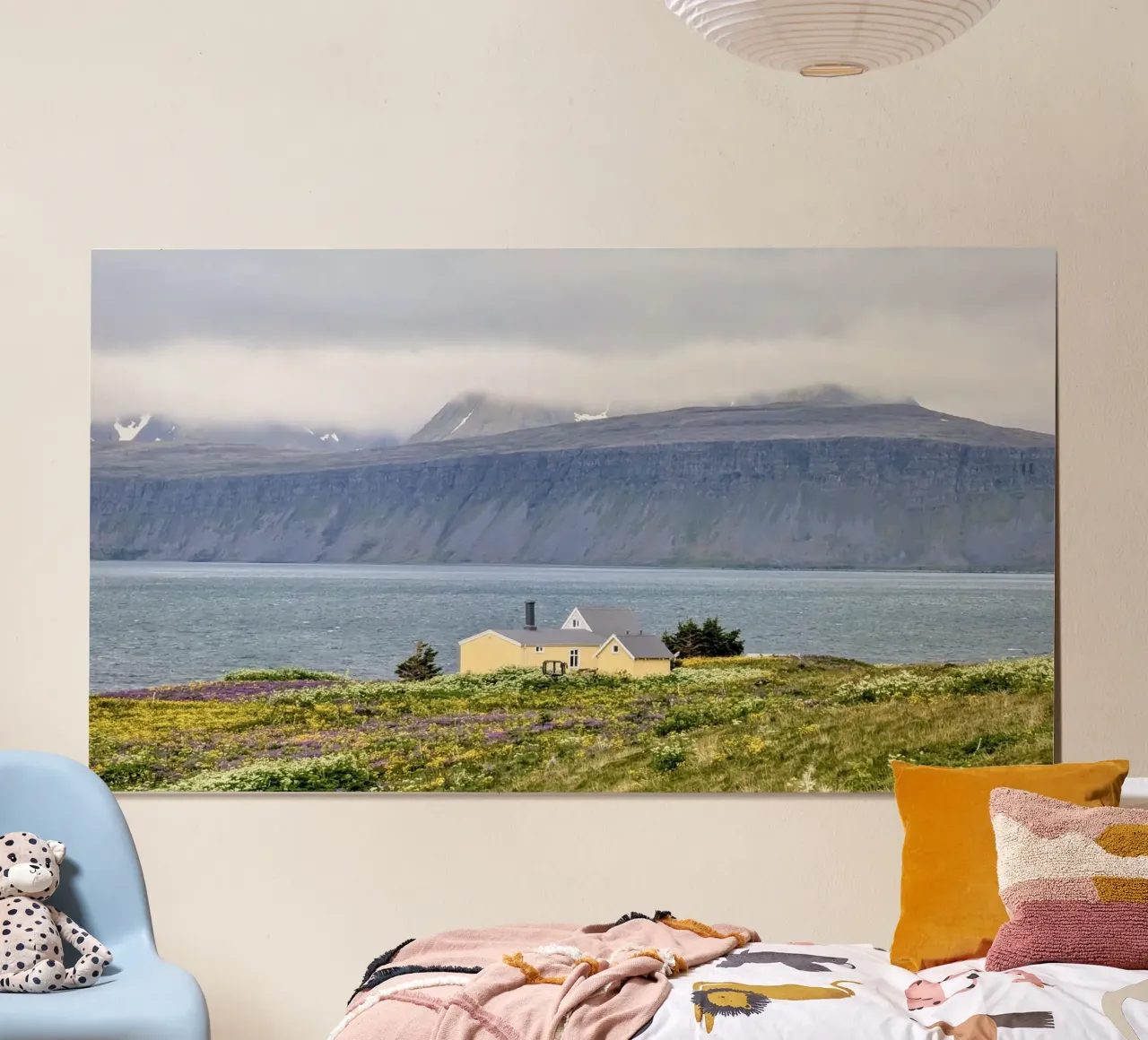 Hornstrandir, Islanda, motivo 2 poster con telaio in legno da ZAMART - Fotografie