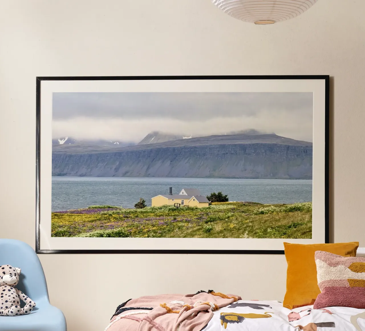 Hornstrandir, Islanda, motivo 2 poster con telaio in legno da ZAMART - Fotografie
