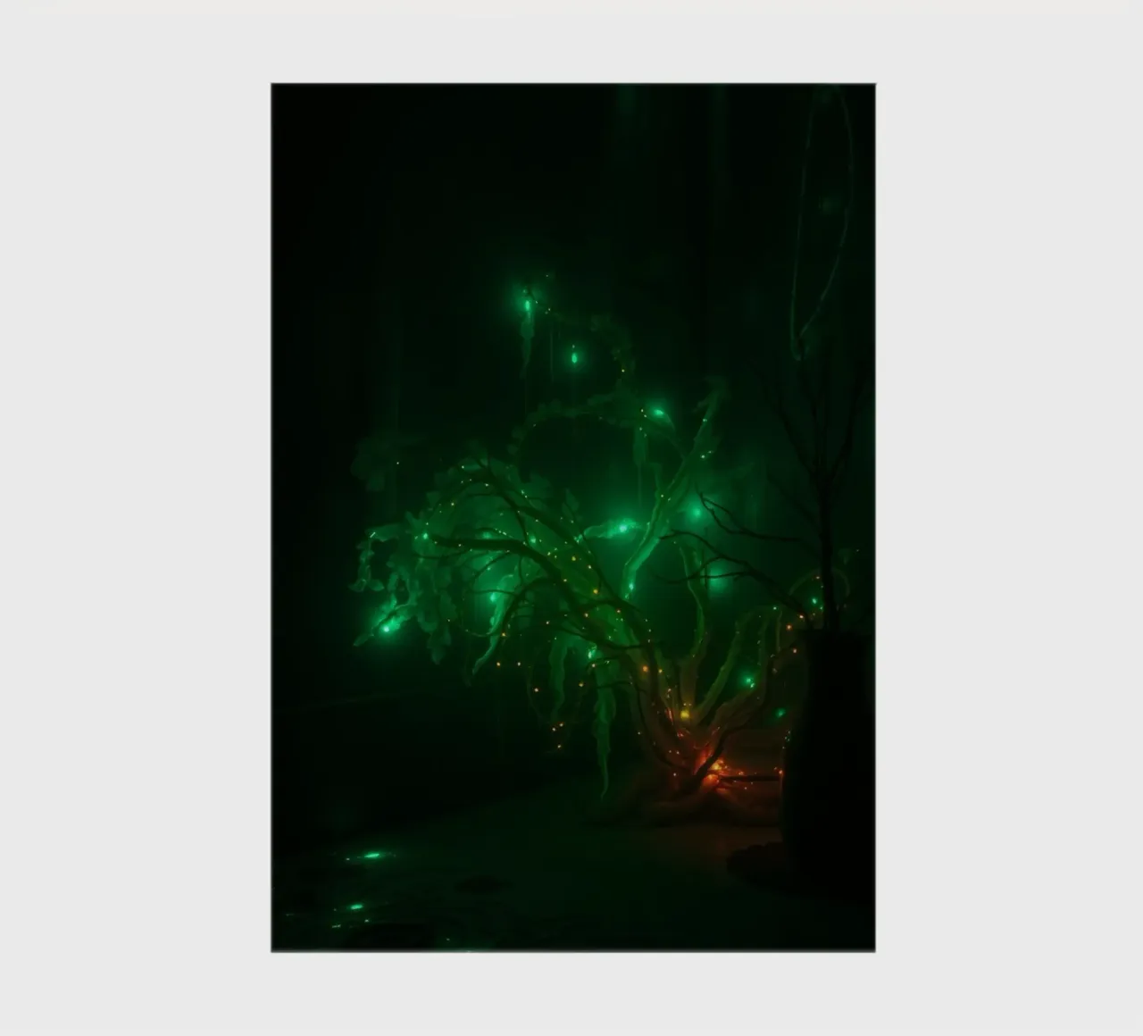 green abstract design creating an enchanting atmosphere notebook by DesignDoodle