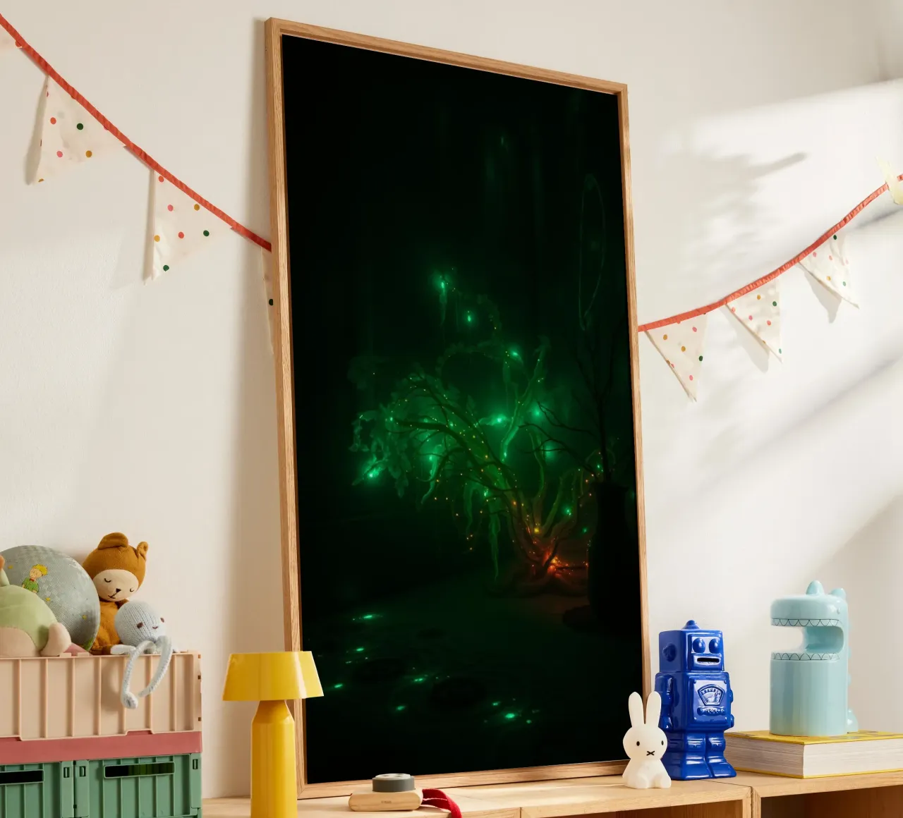 design verde astratto che crea un'atmosfera incantevole plexiglass da DesignDoodle