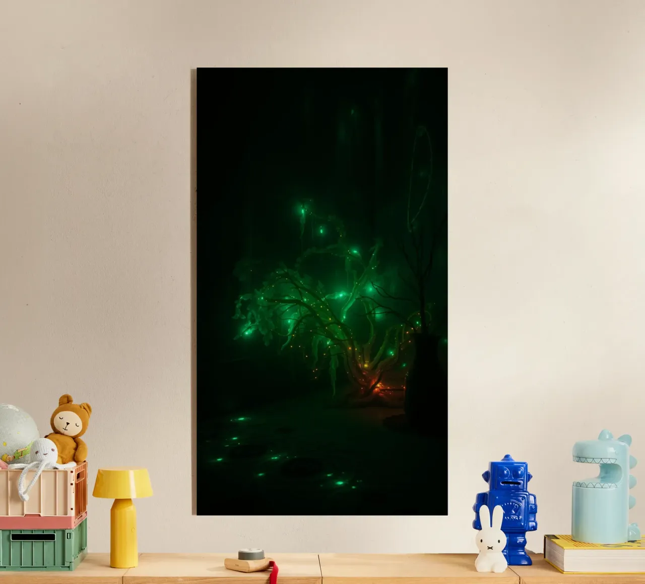 design verde astratto che crea un'atmosfera incantevole plexiglass da DesignDoodle