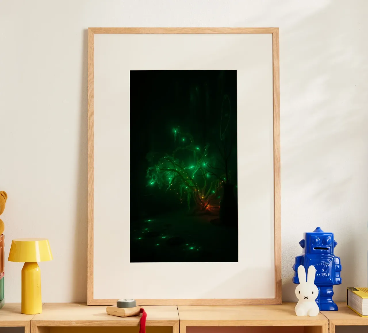 green abstract design creating an enchanting atmosphere hahnemühle by DesignDoodle