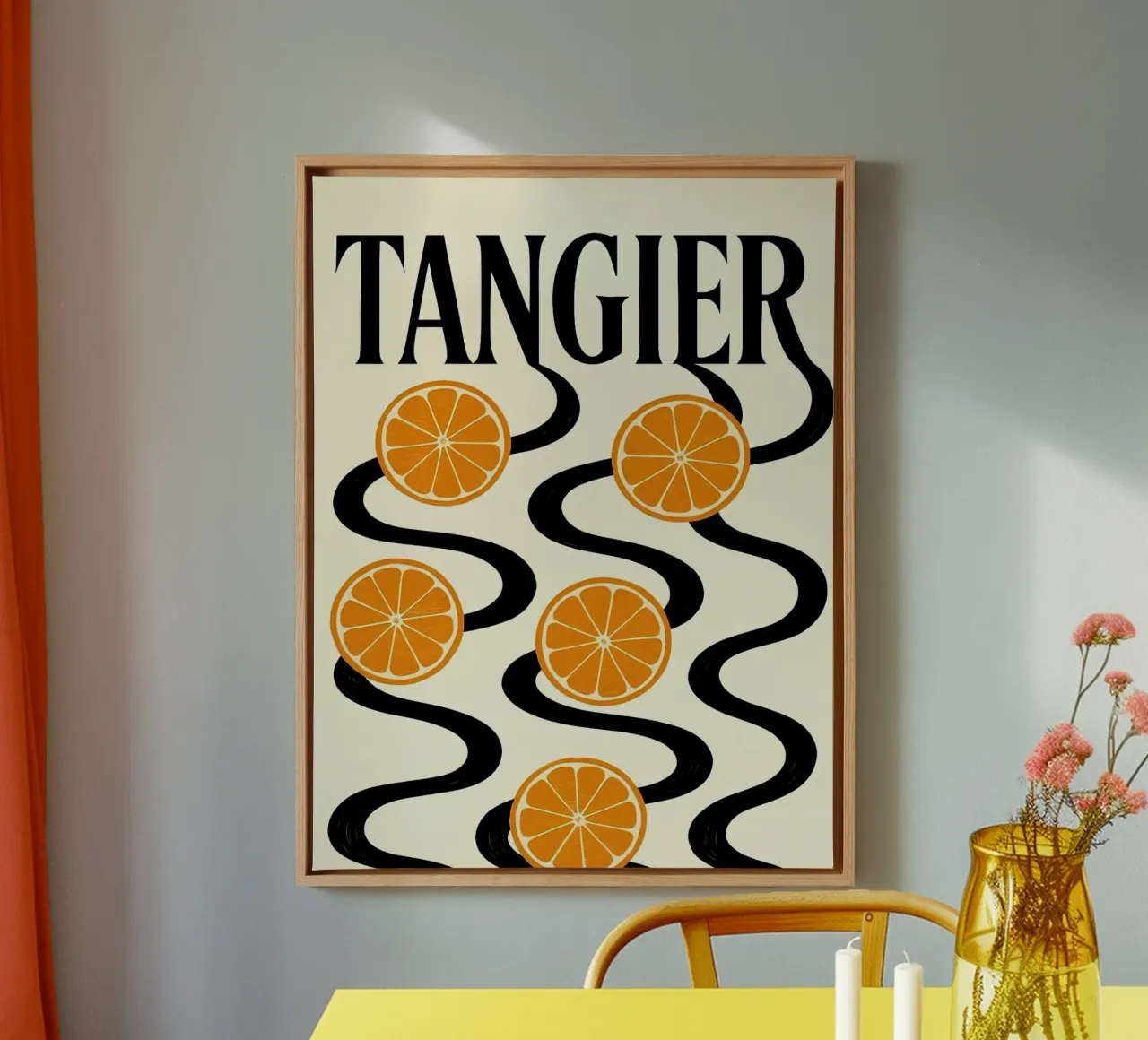 Tangeri tela con Cornice a cassetta da 🎁 ARTVI-SHOP