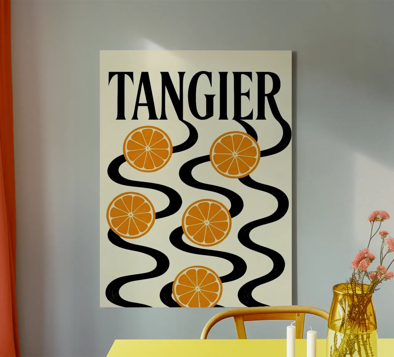 Tangeri tela con Cornice a cassetta da 🎁 ARTVI-SHOP