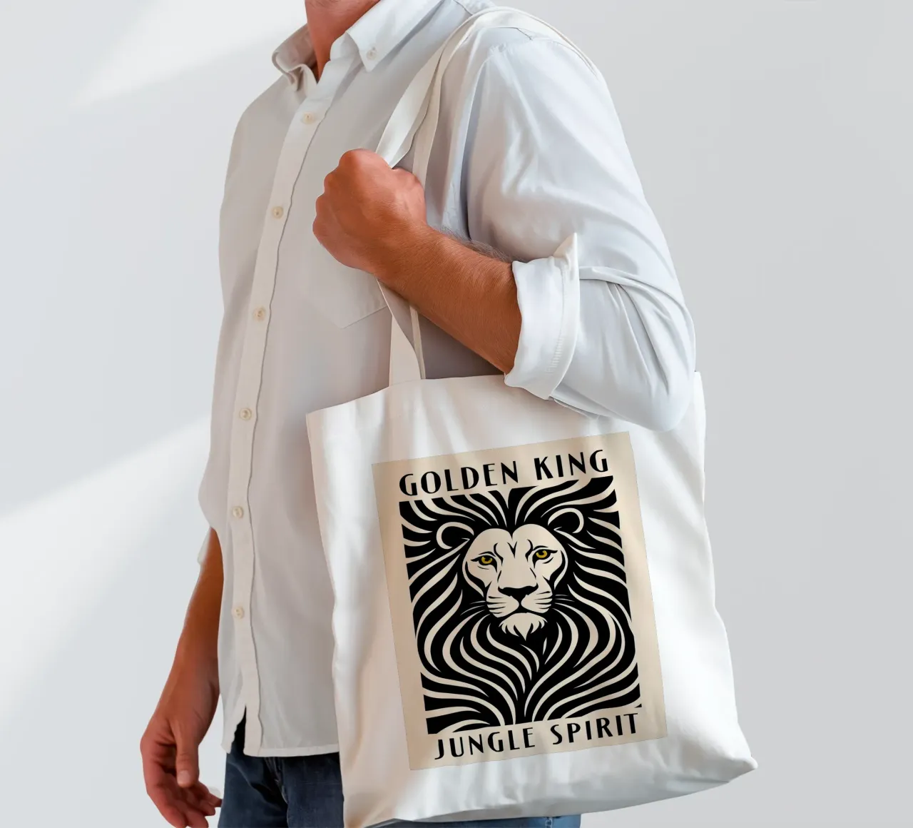 Re d'oro borsa in juta da 🎁 ARTVI-SHOP