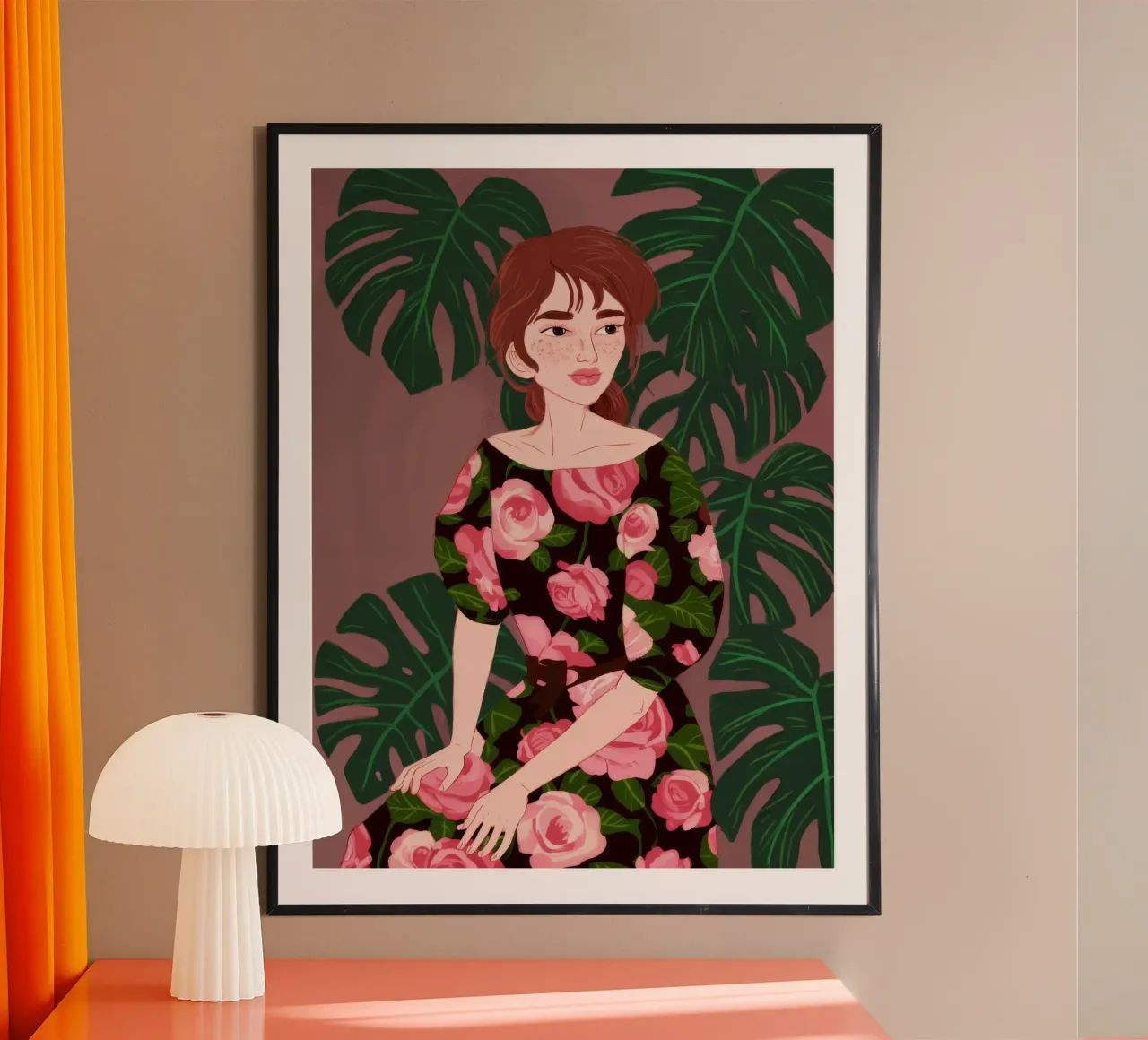 Eleganza della rosa tropicale poster da Aether Brush