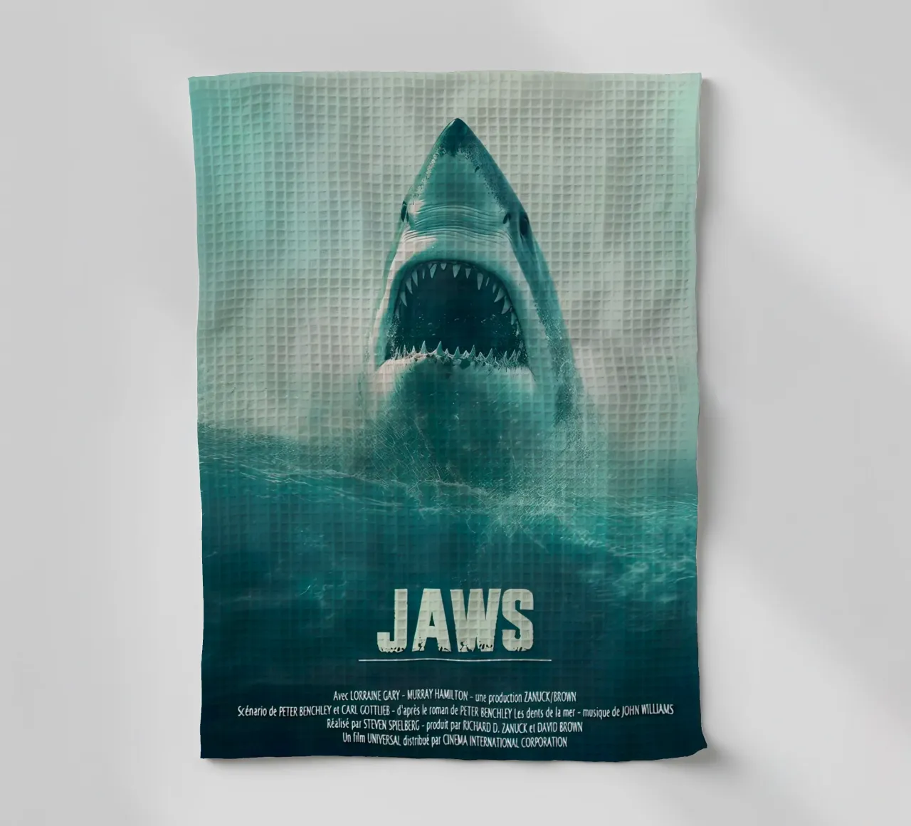 Jaws canovaccio da cucina da The Movie Wall