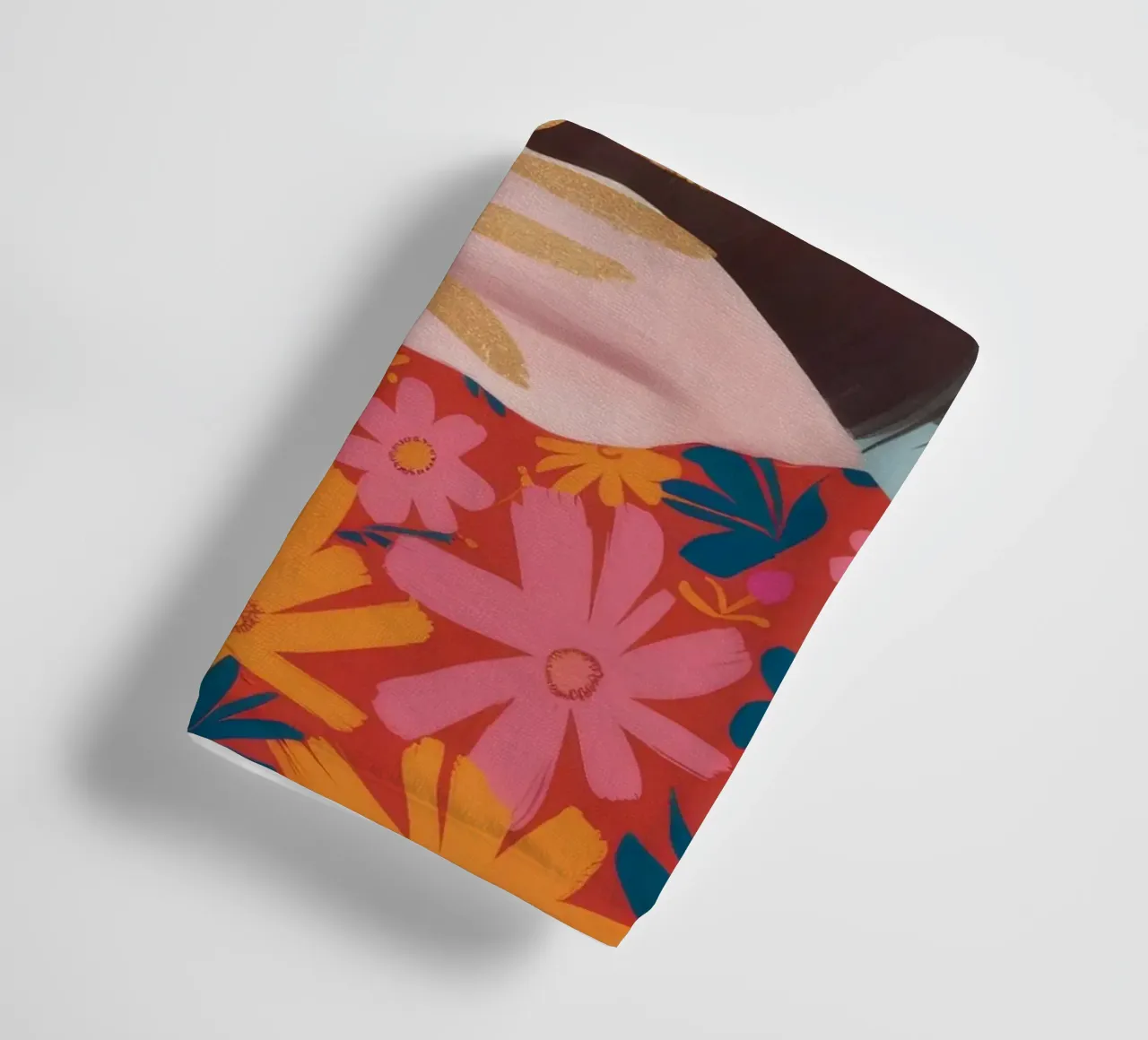 Golden Leaf Enigma towel by Aether Brush
