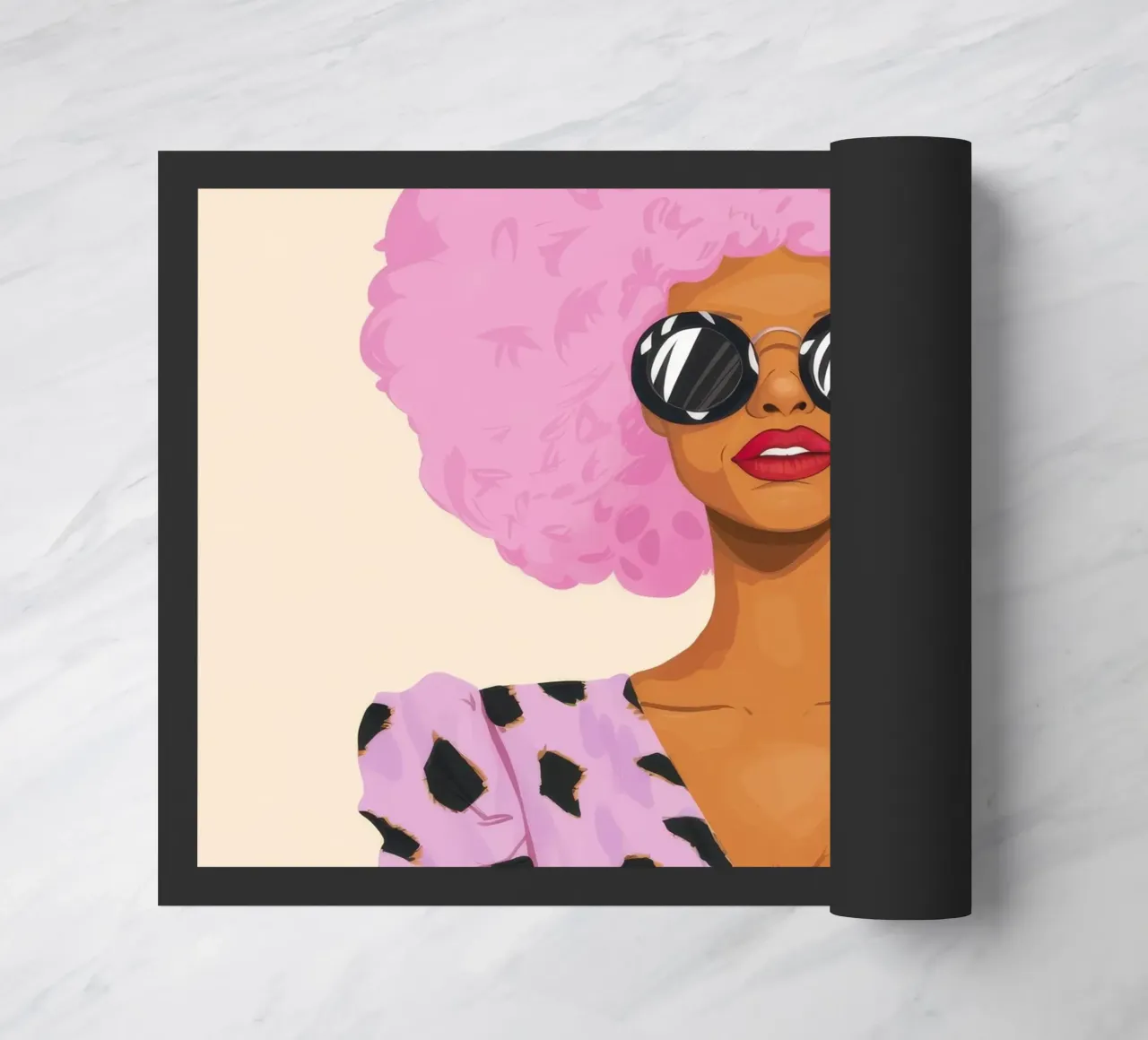 Rosa elettrico Diva zerbino da Aether Brush