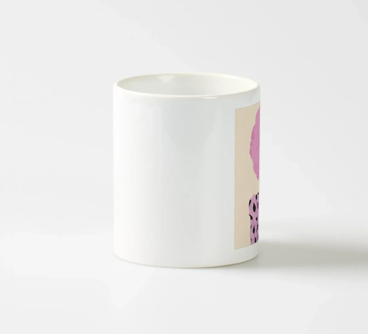 Rosa elettrico Diva tazza in ceramica da Aether Brush